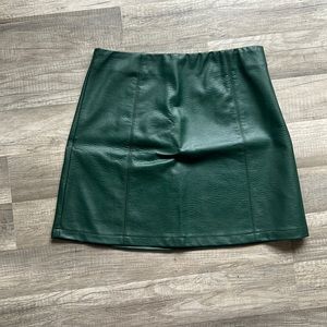 Francesca’s Faux Leather Skirt